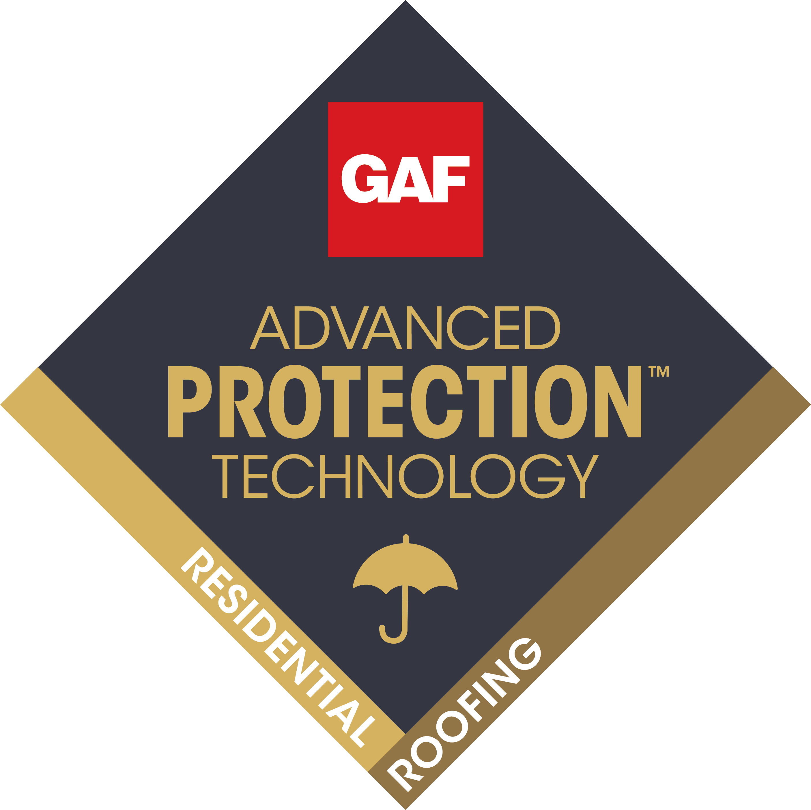 GAF Advanced Protection Technology — Residential Roofing badge