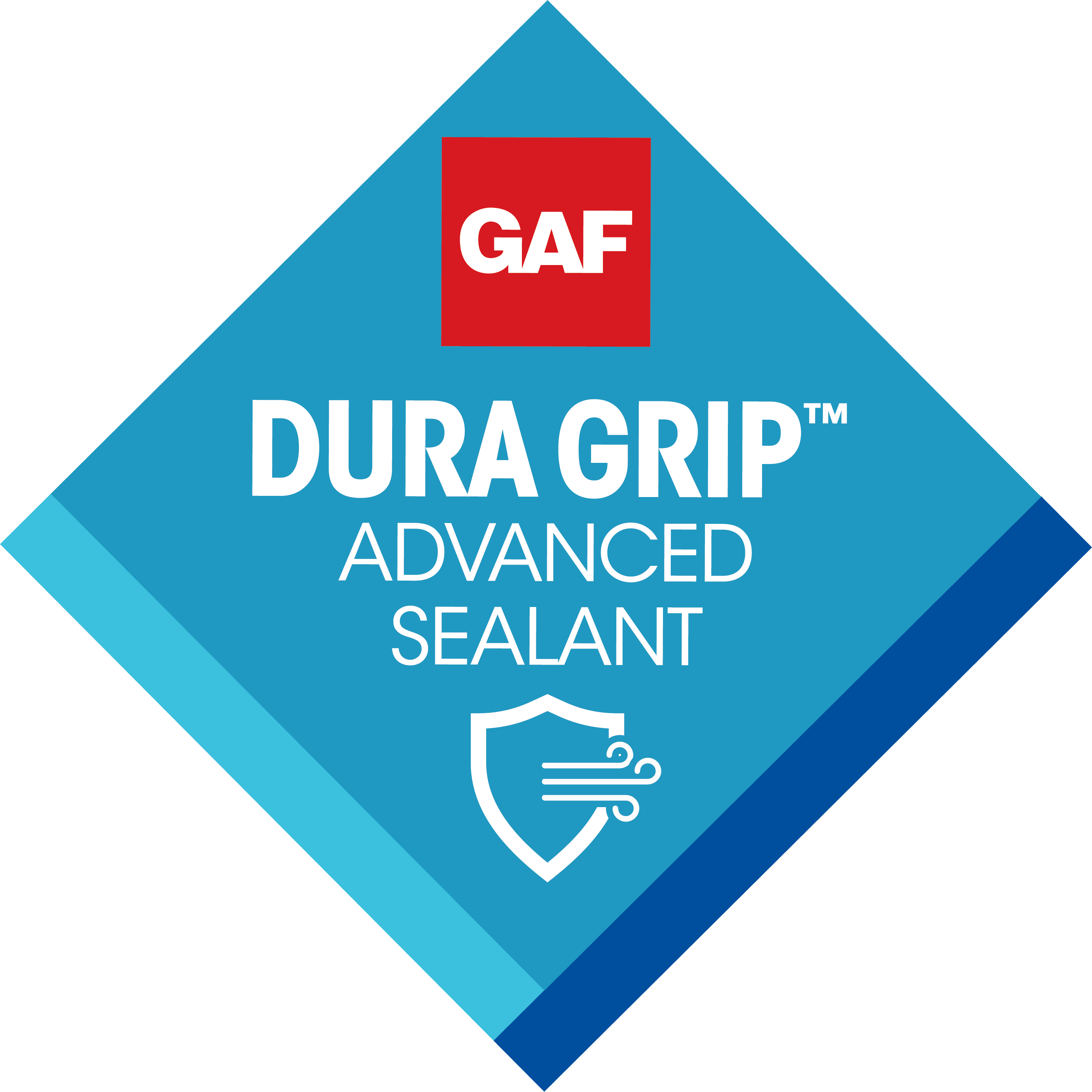 GAF Dura Grip Advanced Sealant badge