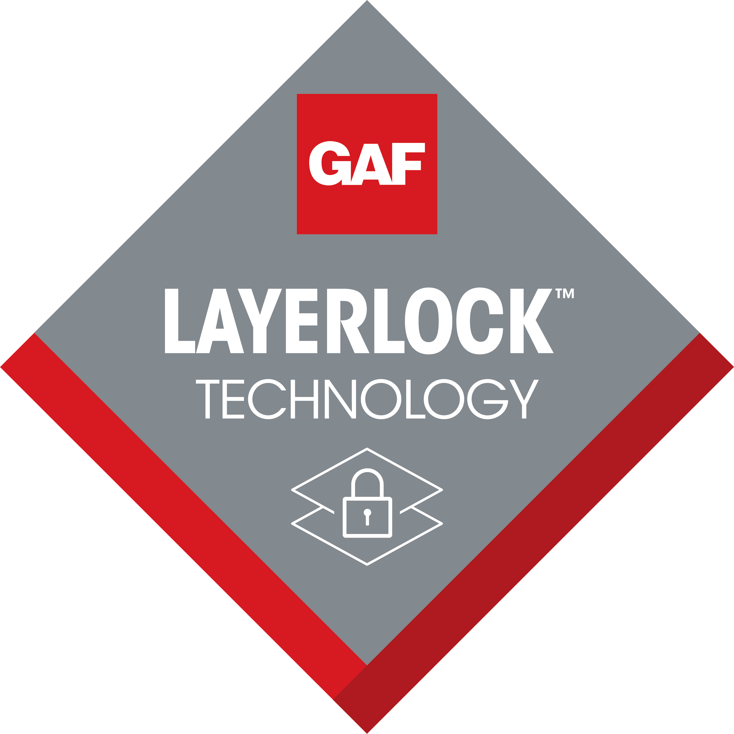 GAF LayerLock Technology badge