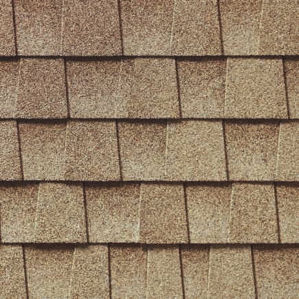 GAF Golden Amber shingle color swatch