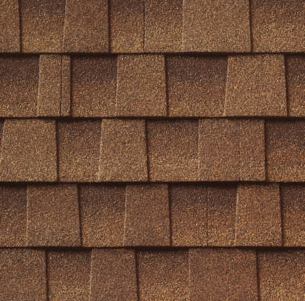GAF Sandalwood shingle color swatch
